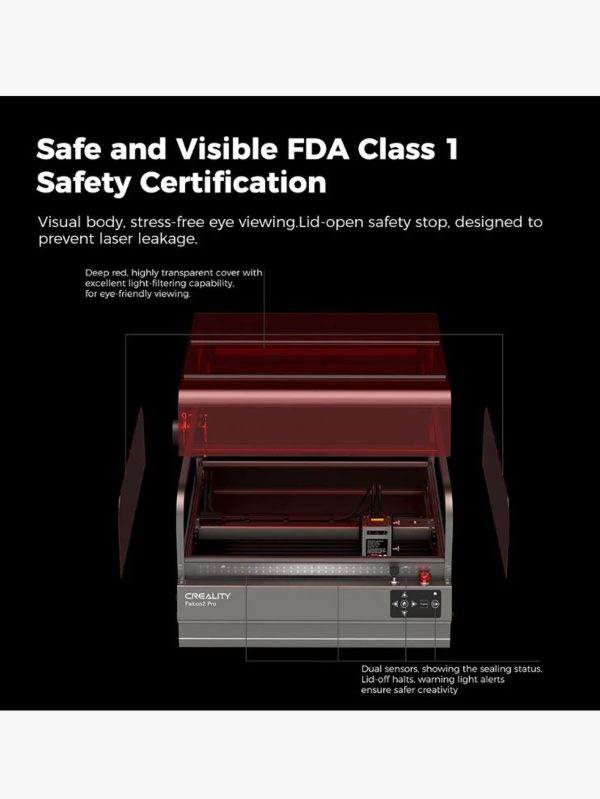 Creality Falcon2 Pro Enclosed Laser Engraver And Cutter For 44w - Image 2